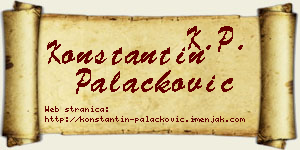 Konstantin Palačković vizit kartica